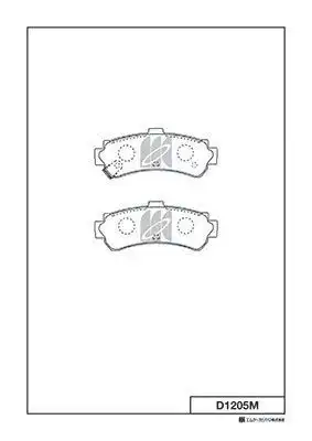 D1205M-01 607 02=Y01-1205M !колодки дисковые з.\ Nissan Almera 1.4/1.6/2.0D 95-00/200SX 2.0 16V 93>
