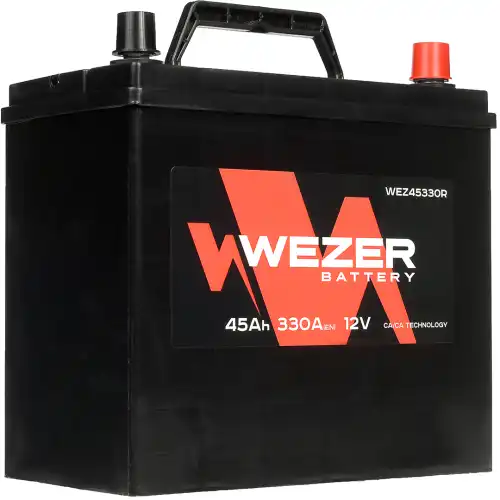   Армтек Аккумулятор WEZER WEZ45330R 45 Ач 330 А 237x127x225 мм 0 (-+) обратная