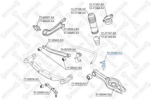 Стойки стабилизаторов тяга стабилизатора заднего правая!\ Hyundai ix35/Sonata/Tucson, KIA Sportage/Optima 10>