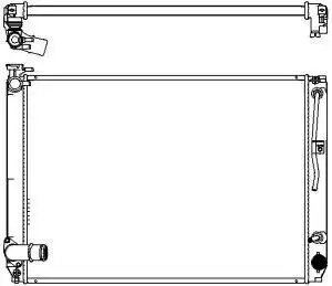 радиатор системы охлаждения!АКПП, 24мм\ Lexus RX350 3.5i 06-08