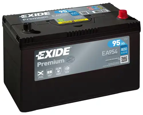 Аккумулятор EXIDE EA954 95 Ач 800 А 306x173x222 мм 0 (-+) обратная