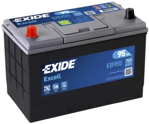 Аккумулятор EXIDE EB955 95 Ач 760 А 306x173x222 мм 1 (+-) прямая