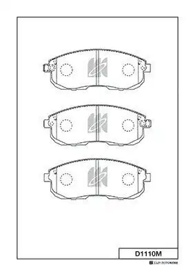 D1110M-01 293 12=Y01-1110M !колодки дисковые п.\ Nissan Maxima 2.0/3.0i & 24V 89>