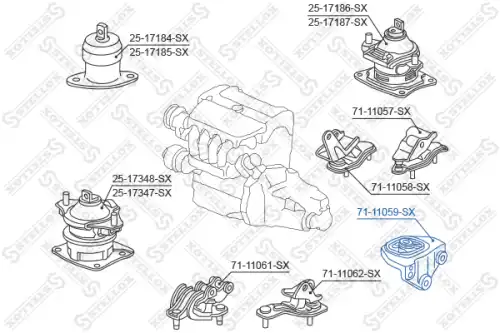 опора КПП !\Honda Accord 02-08