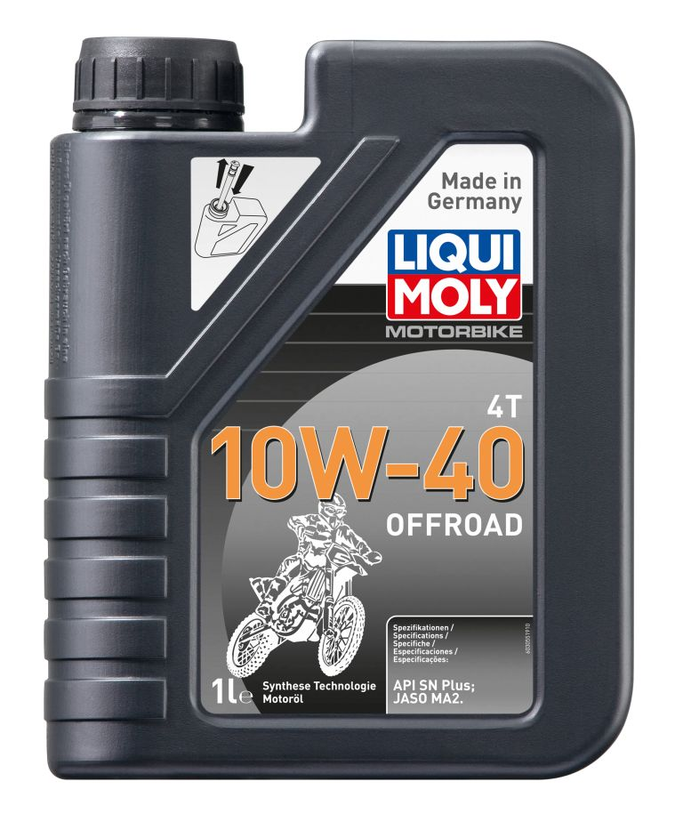 Моторное масло 4-х тактное LIQUI MOLY Motorbike Offroad 3055 10W-40 синтетическое 1 л