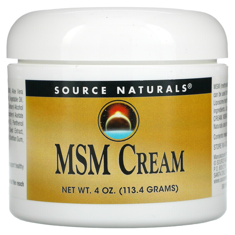 Source Naturals, Крем с МСМ, 113,4 г (4 унции)