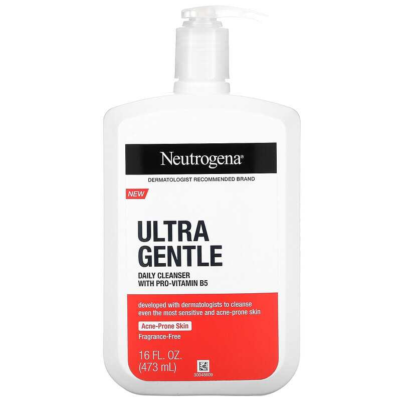  Neutrogena, Ультра мягкое, ежедневное очищающее средство с провитамином B5, без отдушек, 473 мл (16 жидк. Унций)