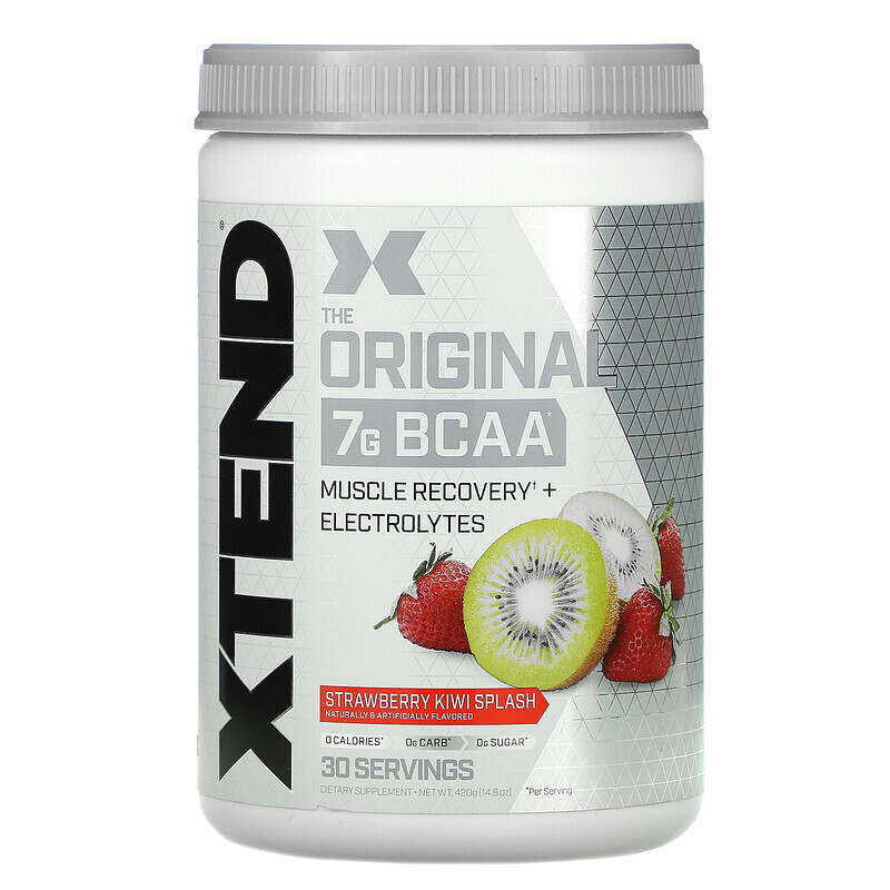 Xtend, The Original, 7 г аминокислот с разветвленной цепью (BCAA), со вкусом клубники и киви, 420 г (14,8 унции)