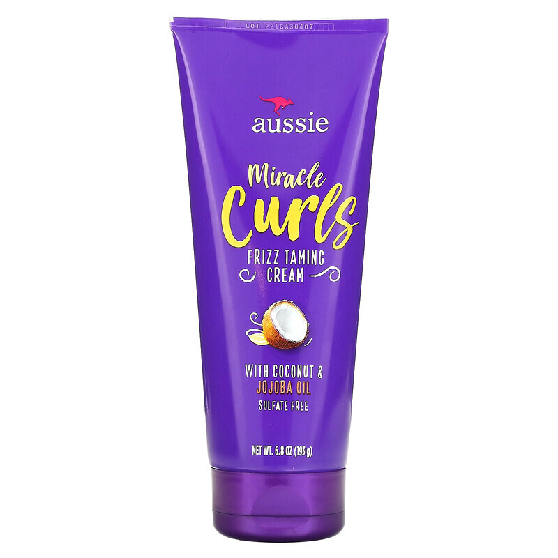 Aussie, Miracle Curls, крем для укладки вьющихся волос, кокос и масло австралийского жожоба, 193 г (6,8 унции)