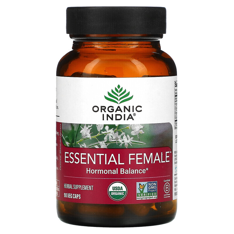   Well Be Organic India, Essential Female, Hormonal Balance, 90 растительных капсул