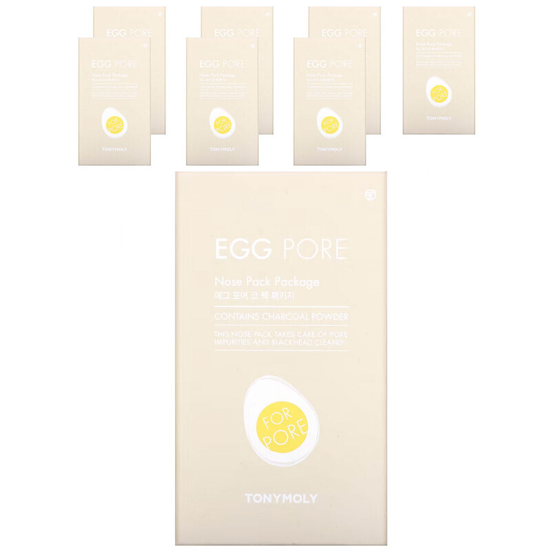   Well Be Tony Moly, Egg Pore, пакетик для носа, 7 пакетиков