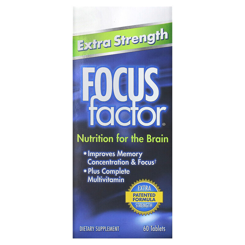 Focus Factor, повышенная сила действия, 60 таблеток