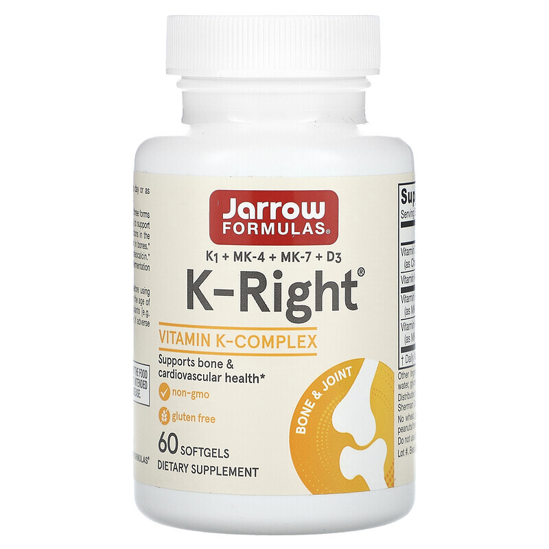 Jarrow Formulas, K-Right, 60 мягких таблеток