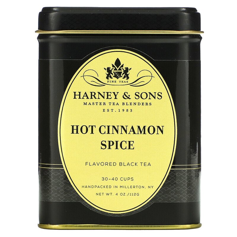 Harney & Sons, черный чай, острая корица, 112 г (4 унции)