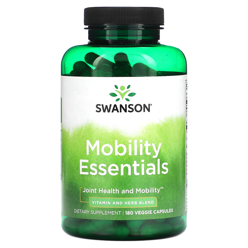 Swanson, Mobility Essentials, 180 растительных капсул