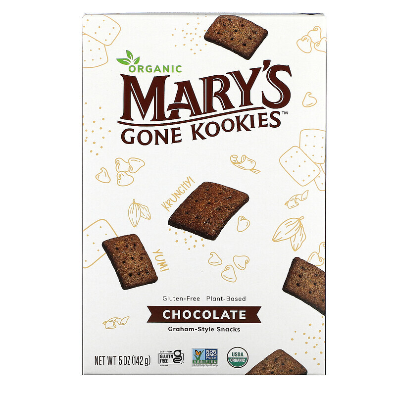 Крекеры Mary's Gone Crackers, Organic Graham Style Snacks, шоколад, 142 г (5 унций)