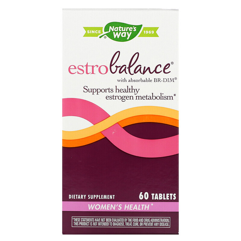  Nature's Way, EstroBalance с поглощаемым комплексом BR-DIM, 60 таблеток