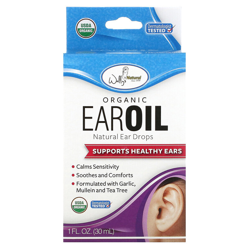 Wally's Natural, Organic Ear Oil, 1 fl oz (30 ml)