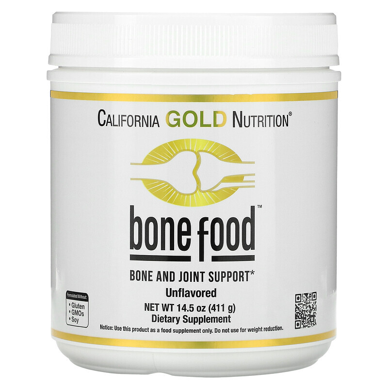 California Gold Nutrition, Bone Food, добавка для поддержки здоровья костей и суставов, 411 г (14,50 унции)