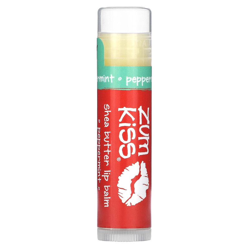 ZUM, Zum Kiss, Sheabutter Lippenbalsam, Pfefferminze, 0,15 oz.