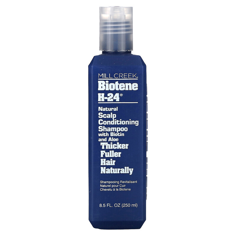 Mill Creek Botanicals, Biotene H-24, Natural Scalp Conditioning Shampoo with Biotin and Aloe, 8.5 fl oz (250 ml)
