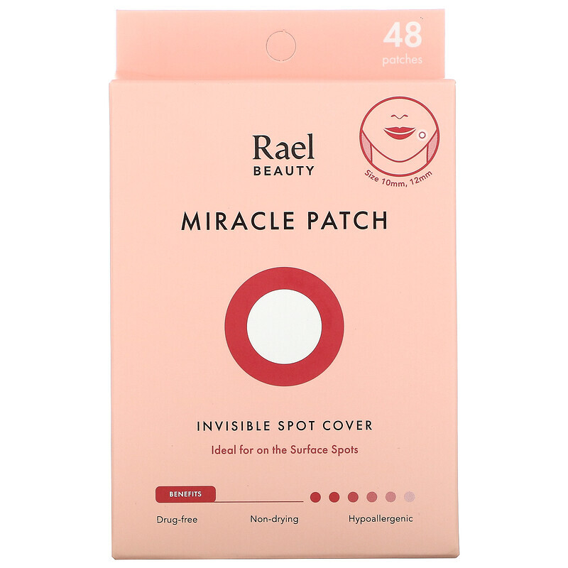 Rael, Inc., Miracle Patch, покрытие для невидимых пятен, 48 патчей