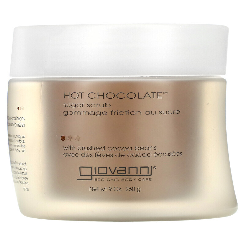 Giovanni, Hot Chocolate, сахарный скраб с измельченными какао-бобами, 260 г (9 унций)