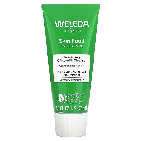 Weleda, Skin Food, уход за лицом, питательное очищающее масло на основе молока, 75 мл (2,5 жидк. Унции)