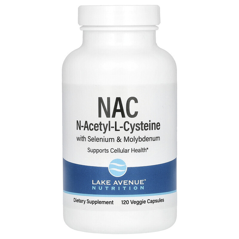 N-ацетилцистеин Lake Avenue Nutrition, N-Acetyl-L- Cysteine , 600 mg, 120 Veggie Capsules