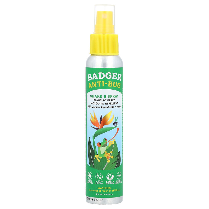 Badger Company, Anti-Bug, Shake & Spray, Antimückenspray, Schütteln und Sprühen, 118,3 ml (4 fl. oz.)