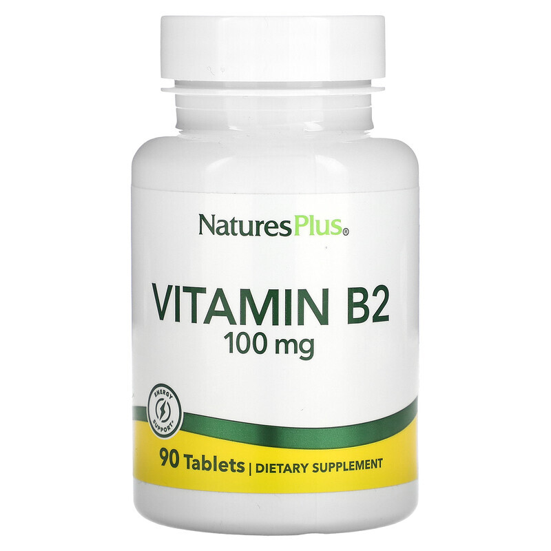 NaturesPlus, Vitamin B-2, 100 mg, 90 Tablets