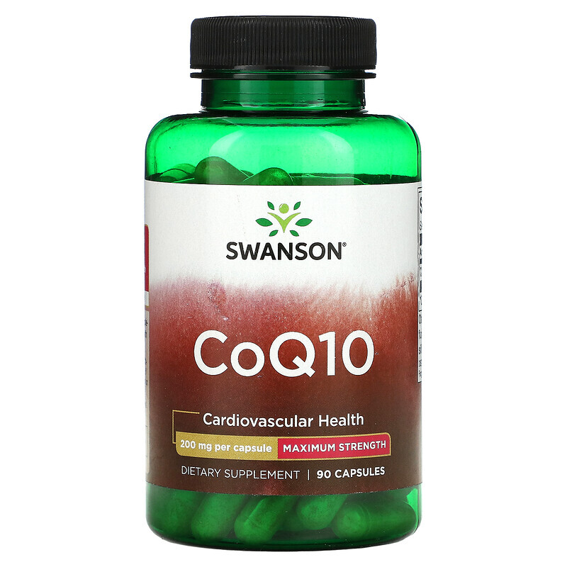 Swanson, CoQ10, 200 мг, 90 капсул