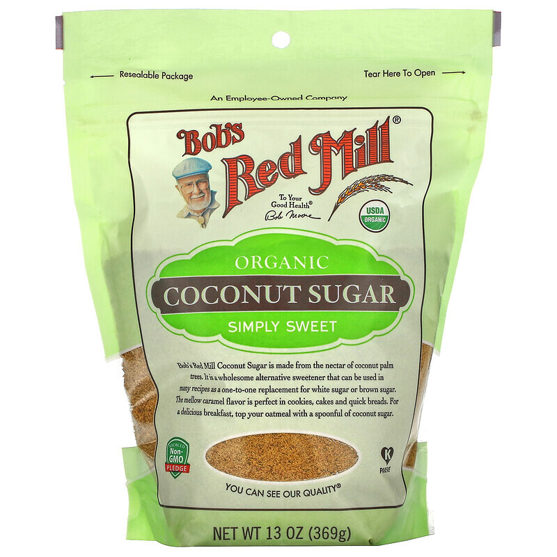 Кокосовый сахар  Well Be Bob's Red Mill, Organic, Coconut Sugar, 13 oz (369 g)