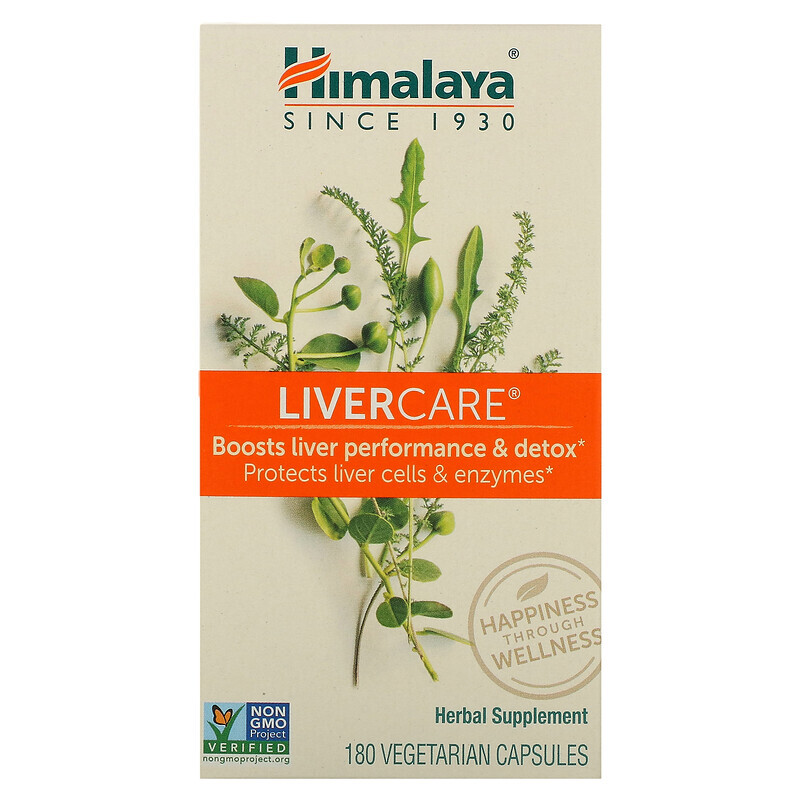 Himalaya, Liver Care, 180 вегетарианских капсул