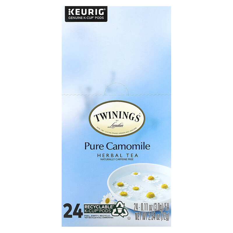 Twinings, Reiner Kamille-Kräutertee, koffeinfrei, 24 K-Cup-Schoten, je 3 g (0,11 oz.)