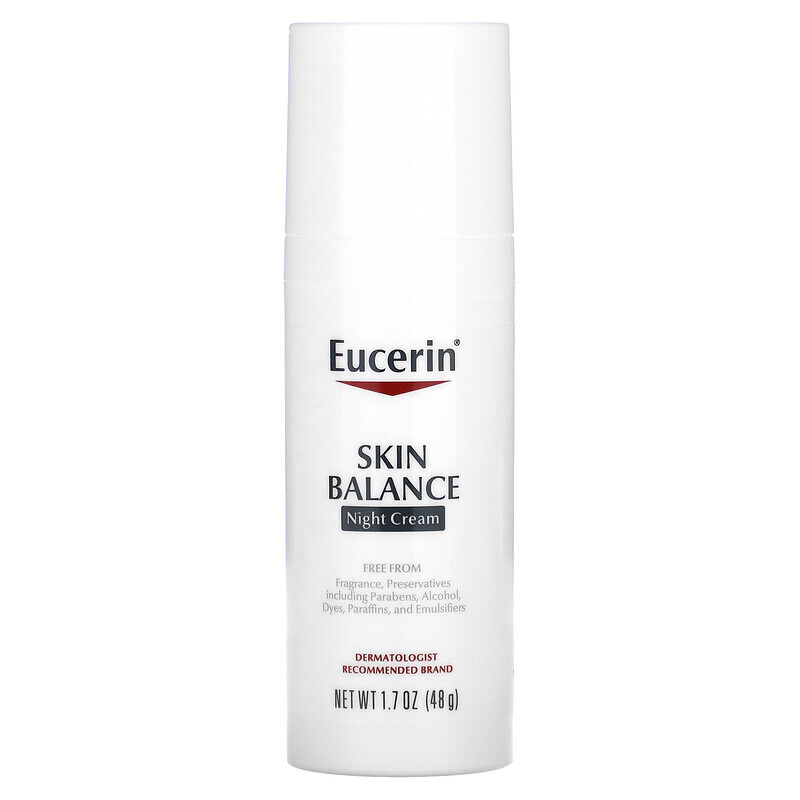  Eucerin, Skin Balance, ночной крем для лица, 48 г (1,7 унции)