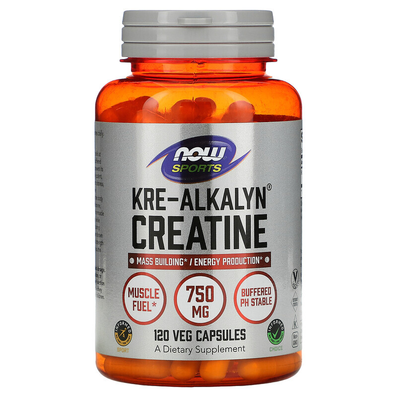 NOW Foods, Sports, Kre-Alkalyn Creatine (креалкалин креатин), 120 капсул