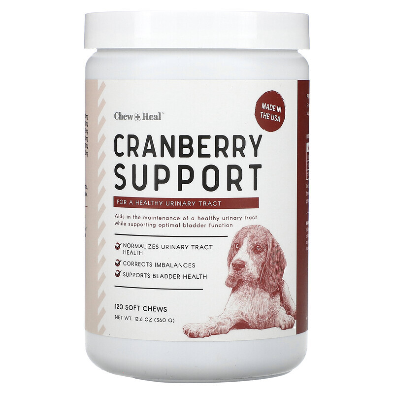 Chew + Heal, Cranberry Support, für Hunde, 120 Kau-Snacks, 360 g (12,6 oz.)