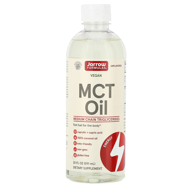 Jarrow Formulas, масло MCT, с нейтральным вкусом, 591 мл (20 жидк. унций)