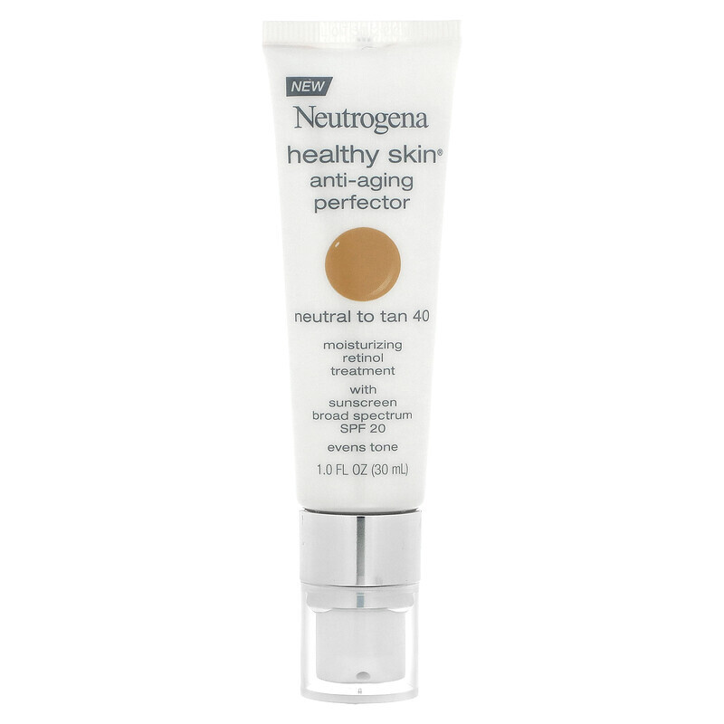 Neutrogena, Anti-Aging Perfector для здоровой кожи, SPF 20, от нейтрального до 40-го, 30 мл (1 жидк. Унция)