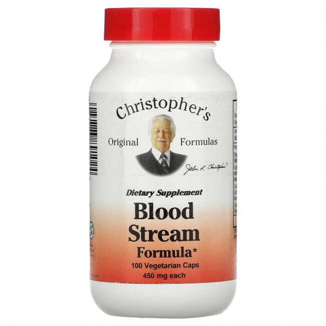 Christopher's Original Formulas, Blood Stream Formula, 450 mg, 100 Vegetarian Caps