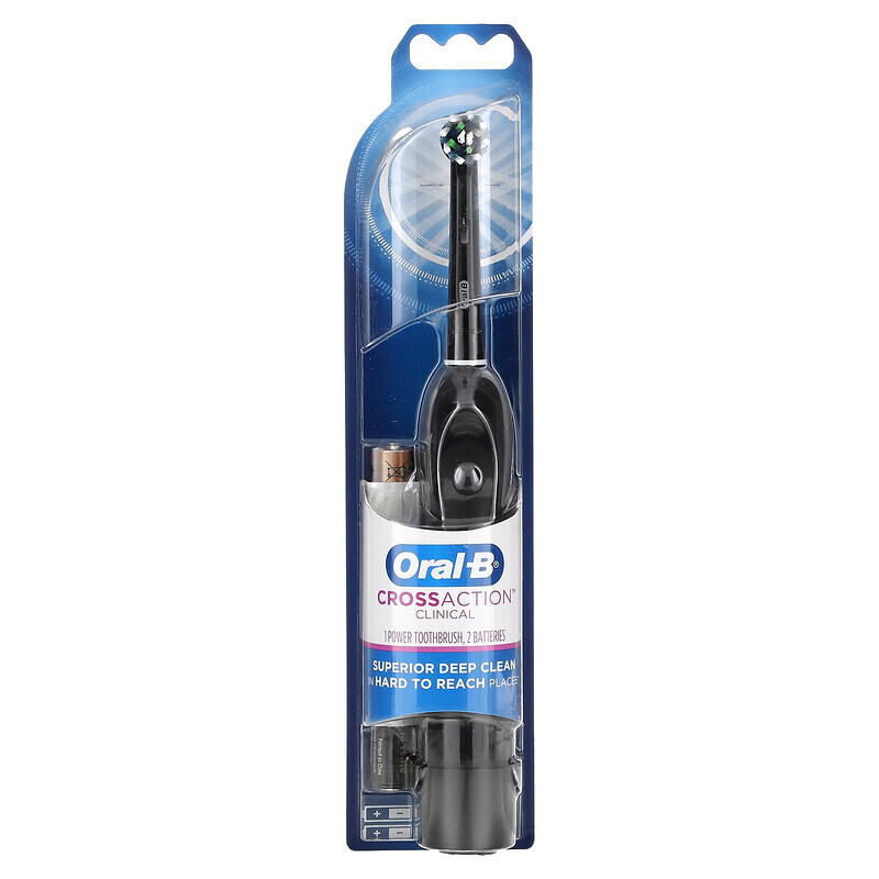 Oral-B, CrossAction Clinical Power Toothbrush, Black, 1 Toothbrush