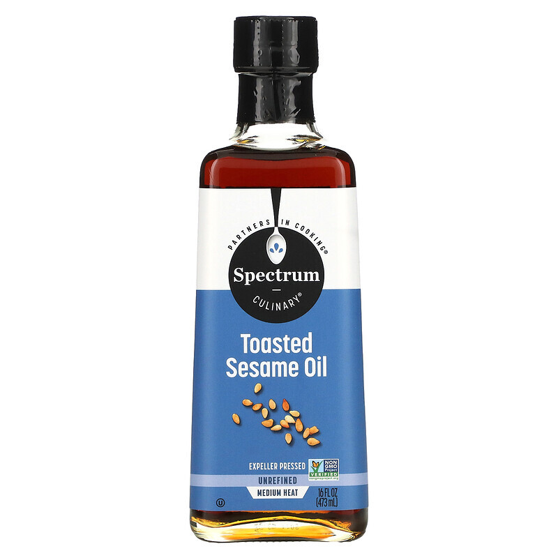 Spectrum Culinary, Toasted Sesame Oil, Unrefined, 16 fl oz (473 ml)