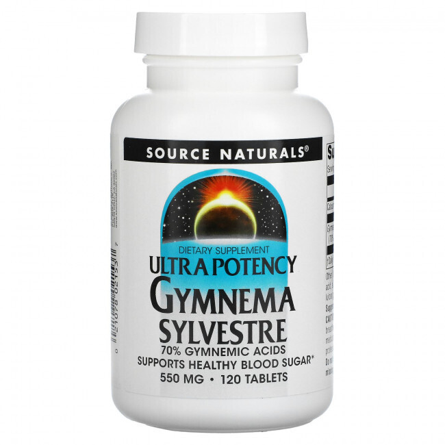 Source Naturals, Ultra Potency Gymnema Sylvestre, 550 мг, 120 таблеток