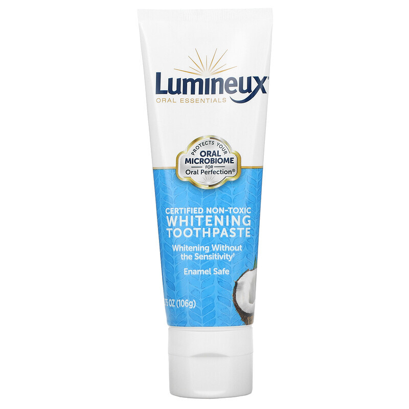 Lumineux Oral Essentials, Сертифицированная нетоксичная отбеливающая зубная паста, 106 г (3,75 унции)