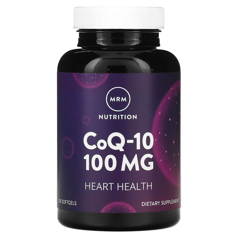 Коэнзим Q10 (CoQ10)  Well Be MRM Nutrition, Nutrition, коэнзим Q10, 100 мг, 120 мягких таблеток