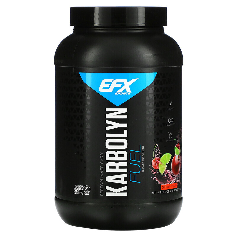 EFX Sports, Karbolyn Fuel, вишня и лайм, 1950 г (4 фунта 4,8 унции)