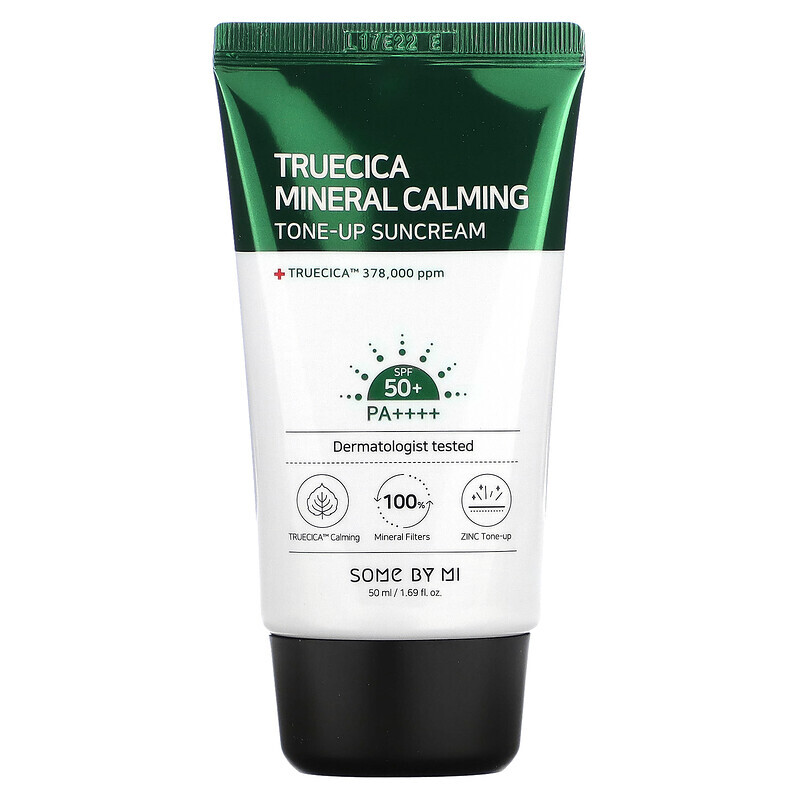  SOME BY MI, Truecica Mineral Calming, тонизирующее солнцезащитное средство, SPF 50+ PA ++++, 50 мл (1,69 жидк. Унции)