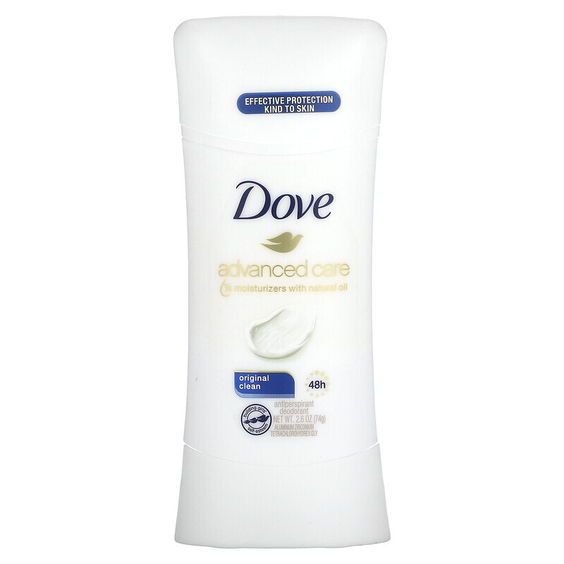 Dove, Advanced Care, Original Clean, Antitranspirant-Deodorant, 74 g
