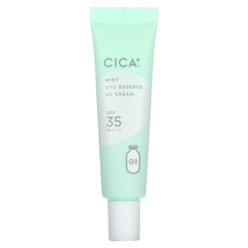 G9skin, Cica+ UYU Essence UV Cream, SPF 35 PA+++, Mint, 25 g